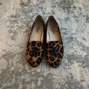 Leopard Jon Josef pony hair slippers